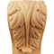 Ekena Millwork 3 3/4"W x 3 1/4"D x 6"H Large Acanthus Leaf Block Corbel, Red Oak CORW04X03X06BARO - alternate 3